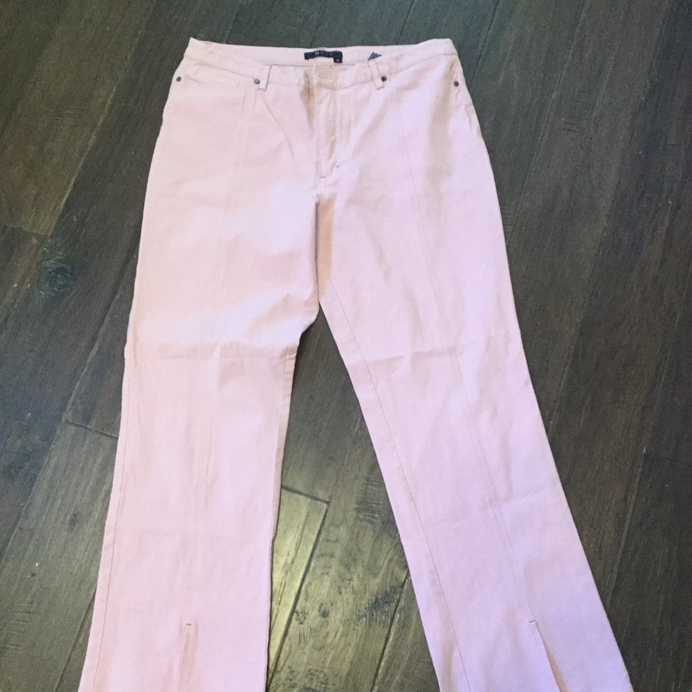 Orly light pink pants slit in the bottom size 12